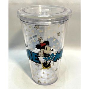 Disney Minnie Mouse tumbler coffee cup mug 6 1/2"